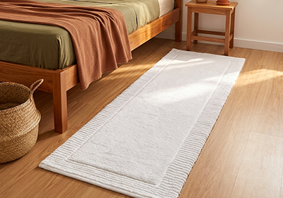 Tapete Kacyumara Suez 100% Algodão Antiderrapante 50cm x 80cm