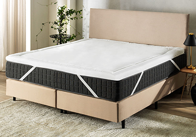 Pillow Top King Size Altenburg Lit Blanc