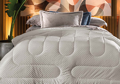 Edredom Casal Altenburg Blend Sense Pop Up Dupla Face Puff Ball