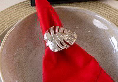 Kit 4 Peças Porta Guardanapo Costela de Adão