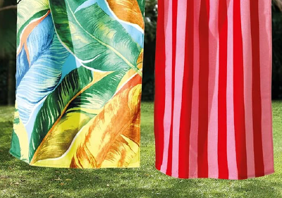 Toalha de Praia Dohler Aveludada Cabana Stripes 100% Algodão