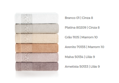Toalha de Banho Karsten Provence Jacquard - Gramatura: 420g/m²