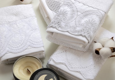 Jogo de Toalhas de Mão / Lavabo Trussardi Raffinato