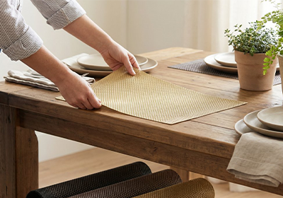 Kit 4 Peças Jogo Americano Santiago Trama 30cm x 45cm