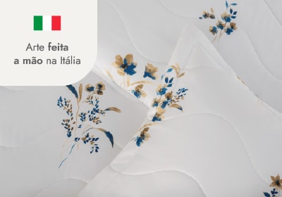 Kit Colcha Trussardi Sciarra 100% Algodão Percal 200 Fios