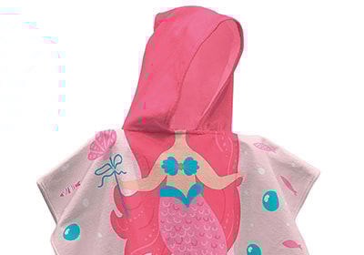 Toalha Infantil com Capuz Dohler Sereia