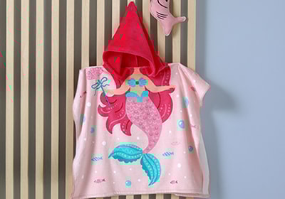 Toalha Infantil com Capuz Dohler Sereia