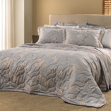 Kit Colcha Altenburg Flor de Lirio