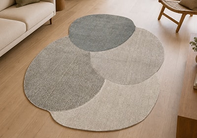 Tapete Orgânico para Sala Egípcio Atena Nimbo 1,40m x 2,00m