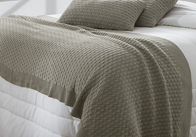 Peseira para Queen e King Size Kacyumara Tierre Tricot 70cm X 2,60m