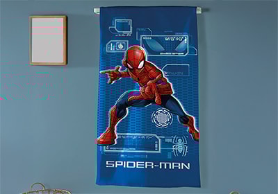 Toalha de Banho Infantil Dohler Homem Aranha Aveludada