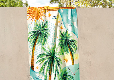 Toalha de Praia Dohler Summer Feeling Aveludada